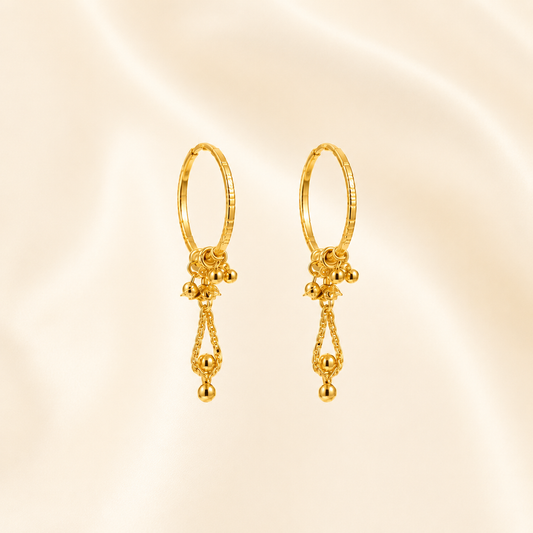 Teardrop Charm Earrings